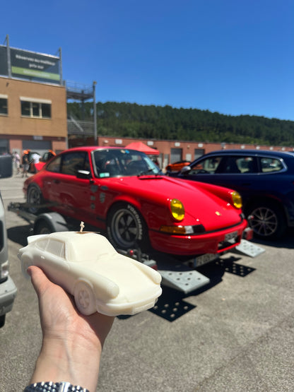  Bougie parfumée artisanale Porsche 911 RS – décoration automobile raffinée
