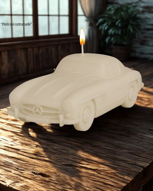 Bougie parfumée artisanale Mercedes 300 SL– décoration automobile raffinée - Edition limitée