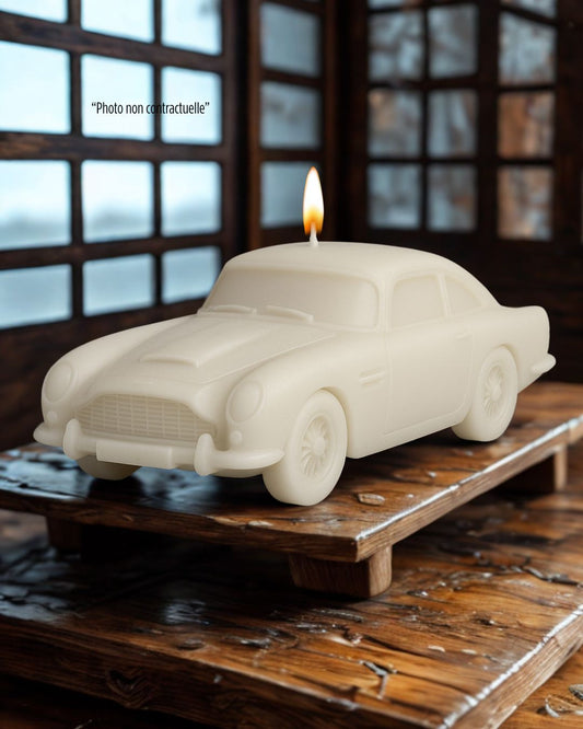 Bougie parfumée artisanale Aston Martin DB5 – décoration automobile raffinée - Edition limitée