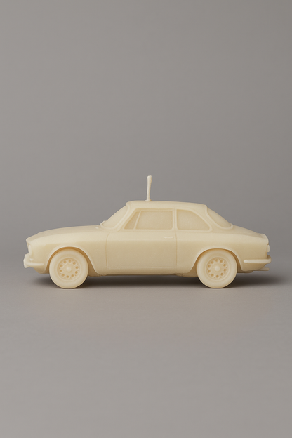 Bougie parfumée artisanale Alfa Romeo Giulia Sprint GT – décoration automobile raffinée