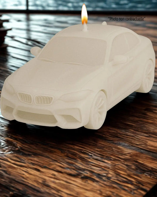 Bougie parfumée artisanale BMW M2 – décoration automobile raffinée