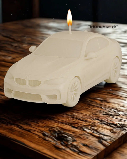 Bougie parfumée artisanale Bmw M4 – décoration automobile raffinée