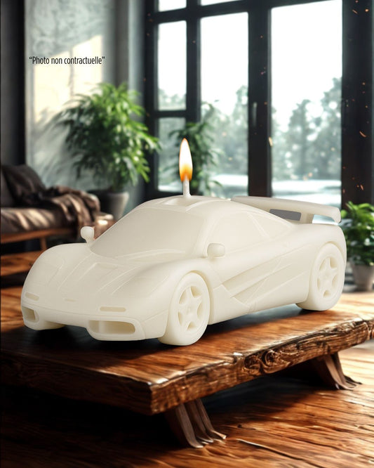  Bougie parfumée artisanale McLaren F1 – décoration automobile raffinée - Edition limitée