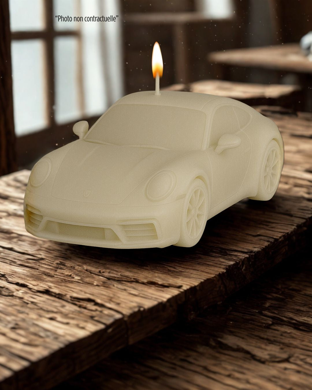  Bougie parfumée artisanale Porsche 911 – décoration automobile raffinée
