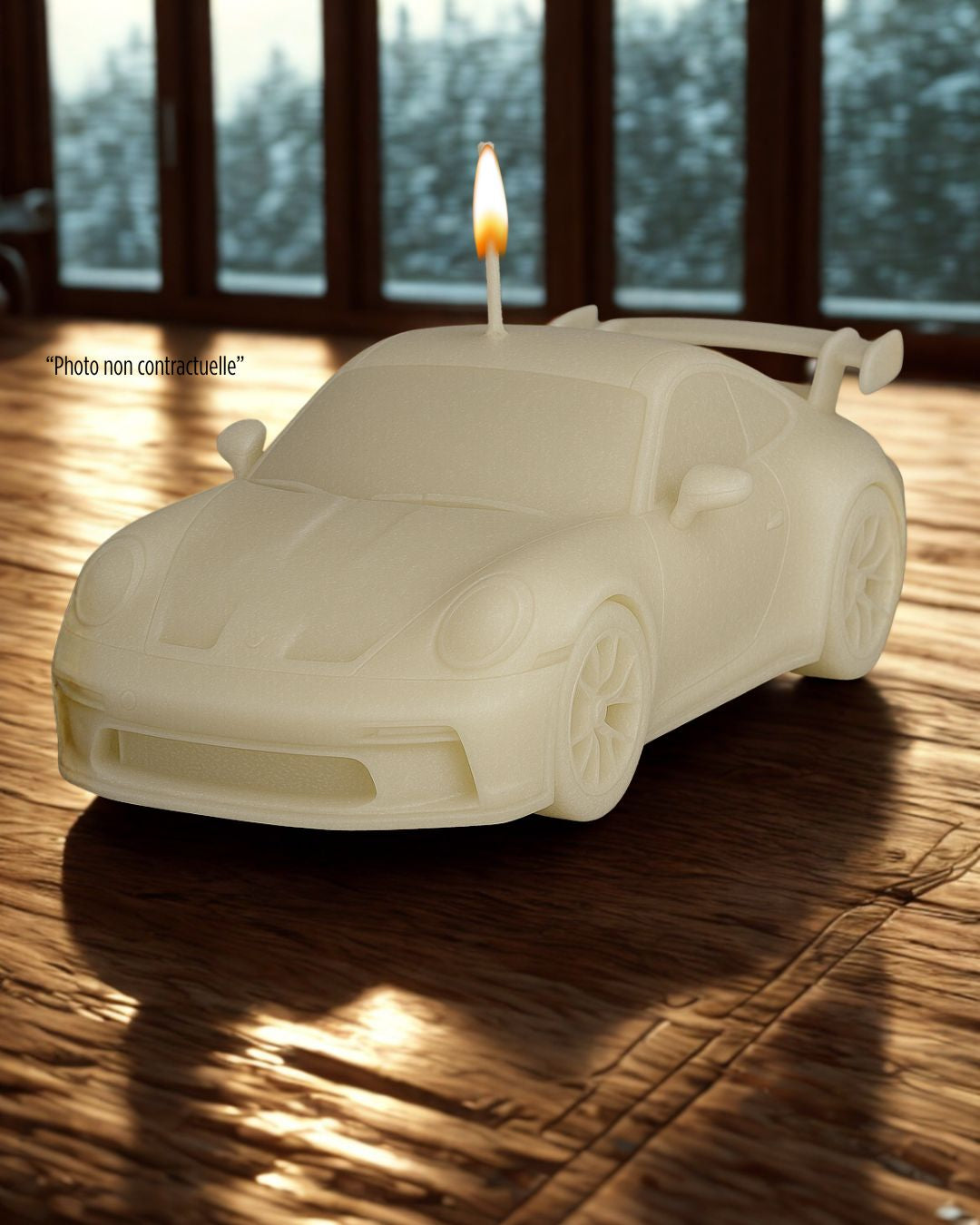  Bougie parfumée artisanale Porsche 992 GT3 – décoration automobile raffinée