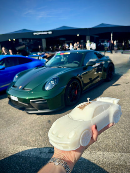  Bougie parfumée artisanale Porsche 992 GT3 – décoration automobile raffinée