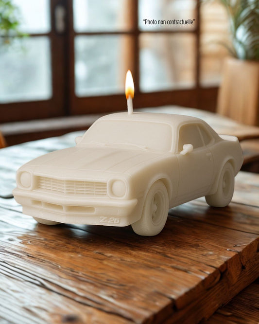 Bougie parfumée artisanale Chevrolet Camaro Z28 – décoration automobile raffinée