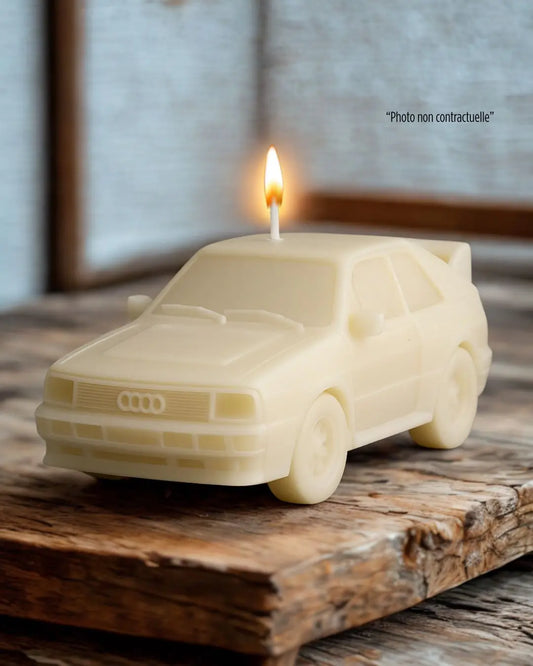 Bougie parfumée artisanale Audi Quattro – décoration automobile raffinée - Edition limitée
