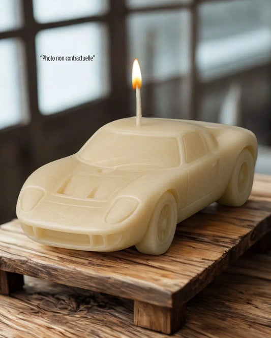 Bougie parfumée artisanale Ford GT40 – décoration automobile raffinée - Edition limitée