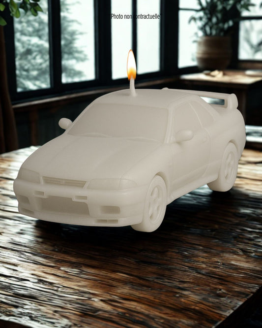 Bougie parfumée artisanale Nissan Skyline GT-R34 – décoration automobile raffinée - Edition limitée