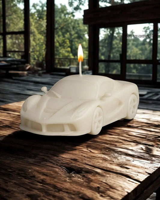 Bougie parfumée artisanale LaFerrari  – décoration automobile raffinée