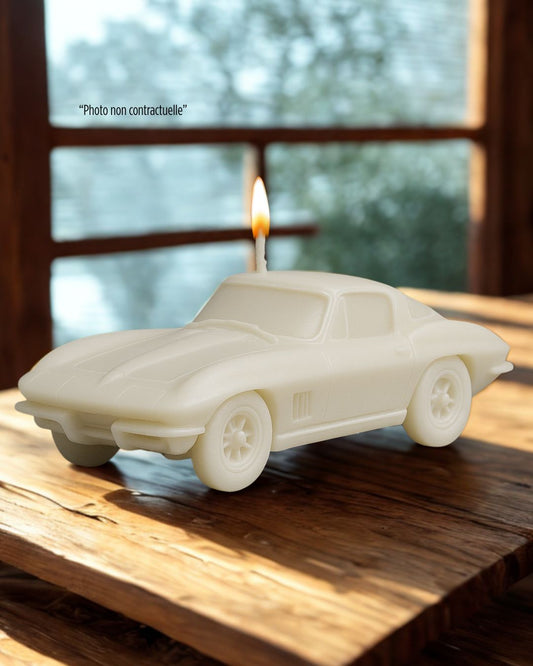 Bougie parfumée artisanale Corvette Stingray C2– décoration automobile raffinée - Edition limitée